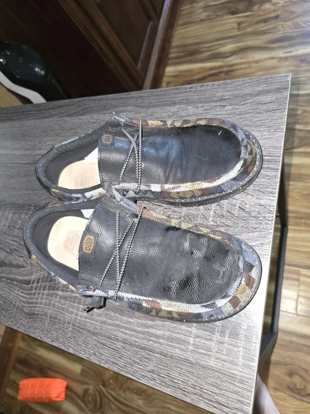 Hey Dude Men  Black Casual Slip-On Shoes Size 10